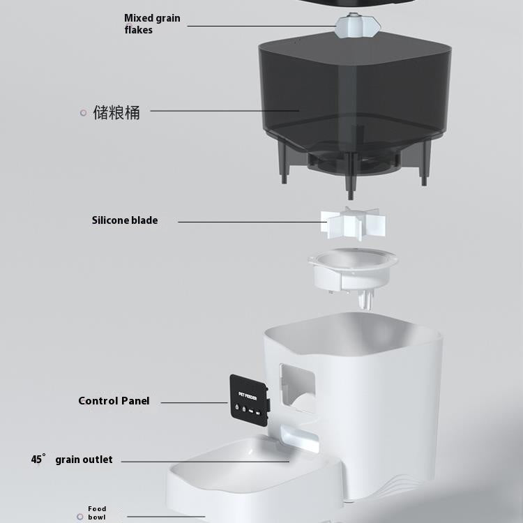 Cat Food Automatic Timing Feeder Video Interactive Pet Cat Feeder