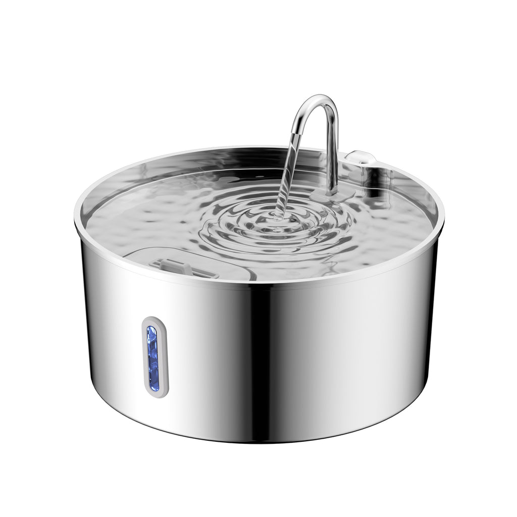 7L Pet Mouth Wet-proof Stainless Steel Large Capacity Floating Bowl Pet Bowl