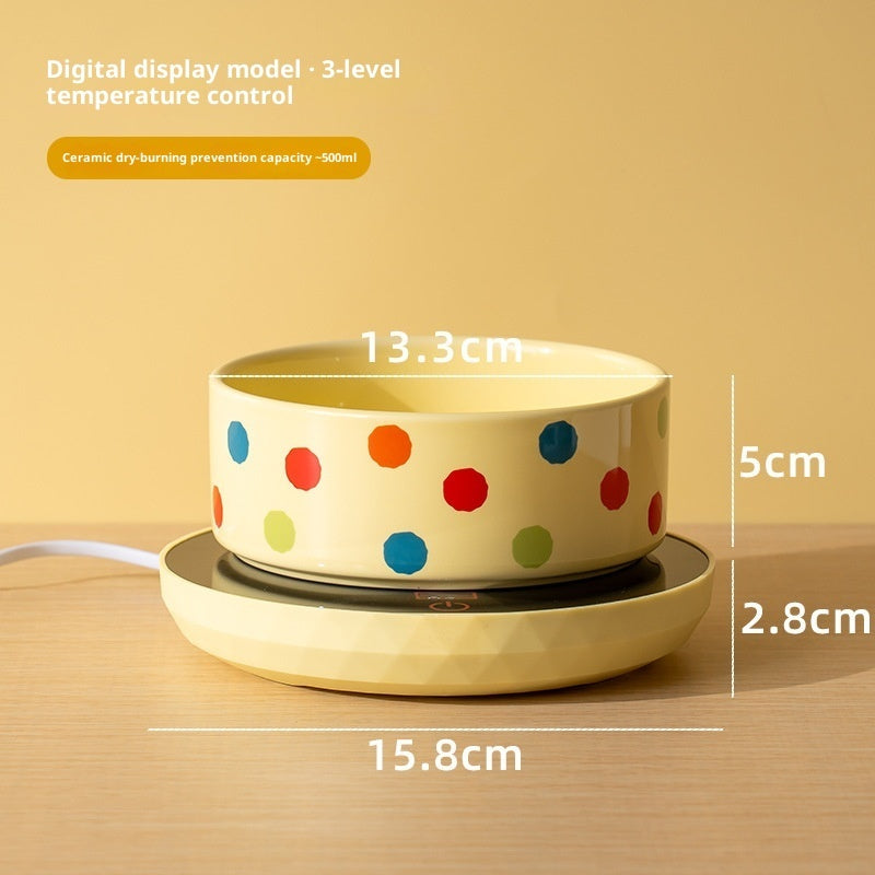 Cat Bowl Ceramic Heating Constant Temperature Cat Water Bowl