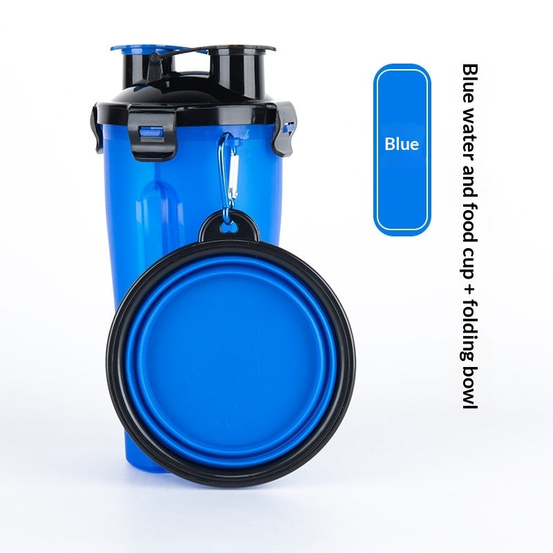 Portable Pet Dog Water Cup Hanging Dog Food Bowl Foldable Dog Bowl