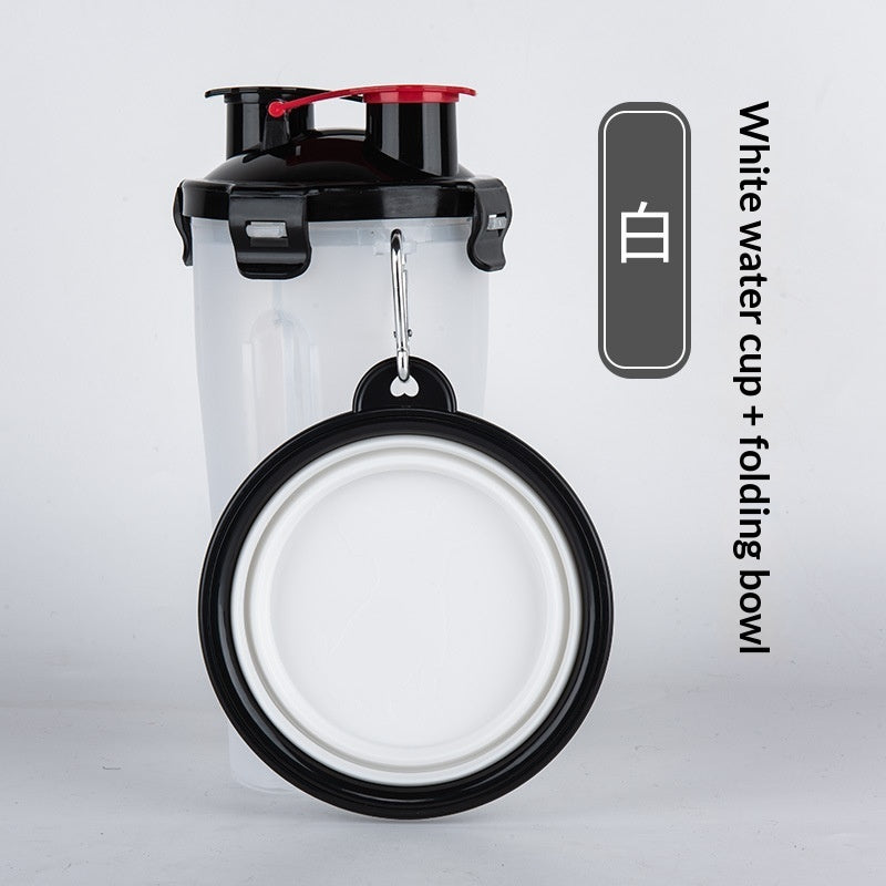Portable Pet Dog Water Cup Hanging Dog Food Bowl Foldable Dog Bowl