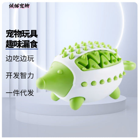 Dog Treat Interactive Chew Toy For Puppies Food-Leaking Design Teeth Grinding Cleaning Engaging Plaything For Dogs Encourages Healthy Eating And Weight Control