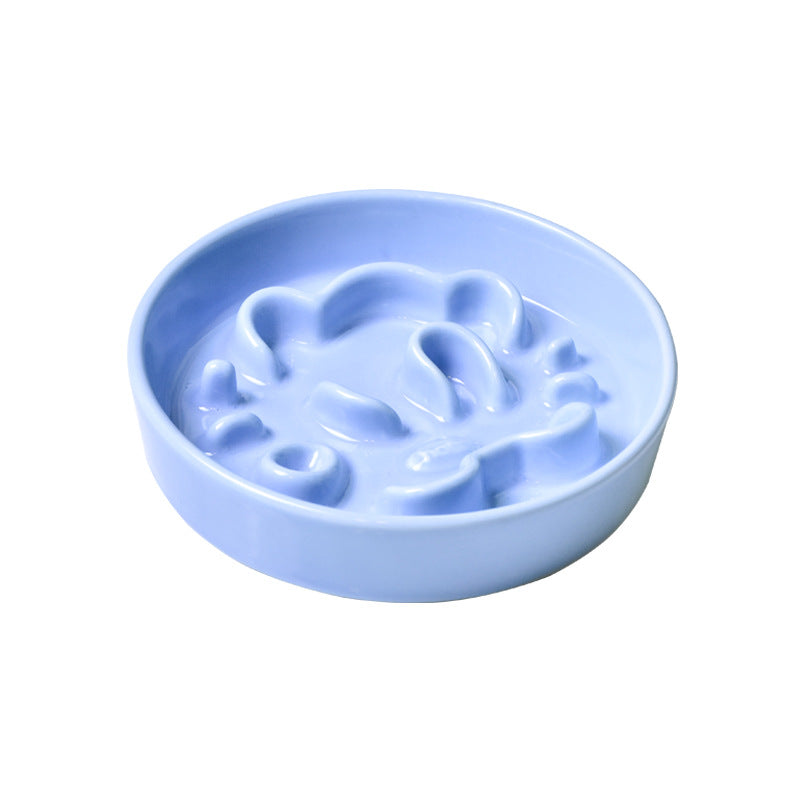 Pet Cartoon Anti Choking Ceramic Bowl