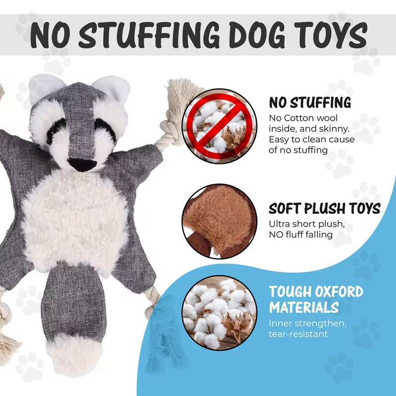 Dog Toys, Stuffed, Chewing, Plush, Squeaky Animal Pet Toys, Puppy, Fox, Squirrel, Dog, Cat, Chewing, Squeaky Toys, Pet Supplies