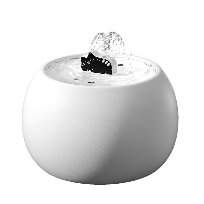 Cartoon Kitty Pet Ceramic Water Fountain