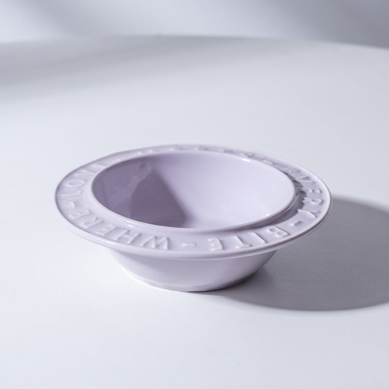 UFO Ceramic Cat Bowl Dog Bowl Rack Neck Protection Anti-tumble