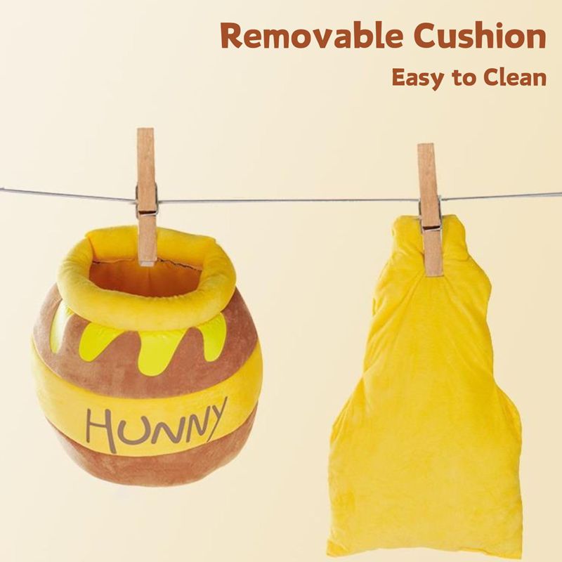 Honey Pot Cat Bed, Comfortable Memory Foam Cat Cave Bed, Honey Pot Pet Nest Pet Cave Bed, Kitten Cave Bed Sleeping House, Cute Cartoon Design Semi Closed Cat Cave Bed For Small Cats