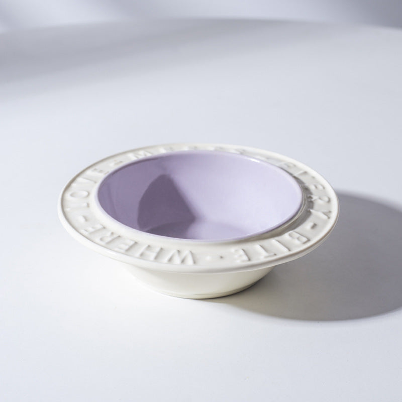 UFO Ceramic Cat Bowl Dog Bowl Rack Neck Protection Anti-tumble