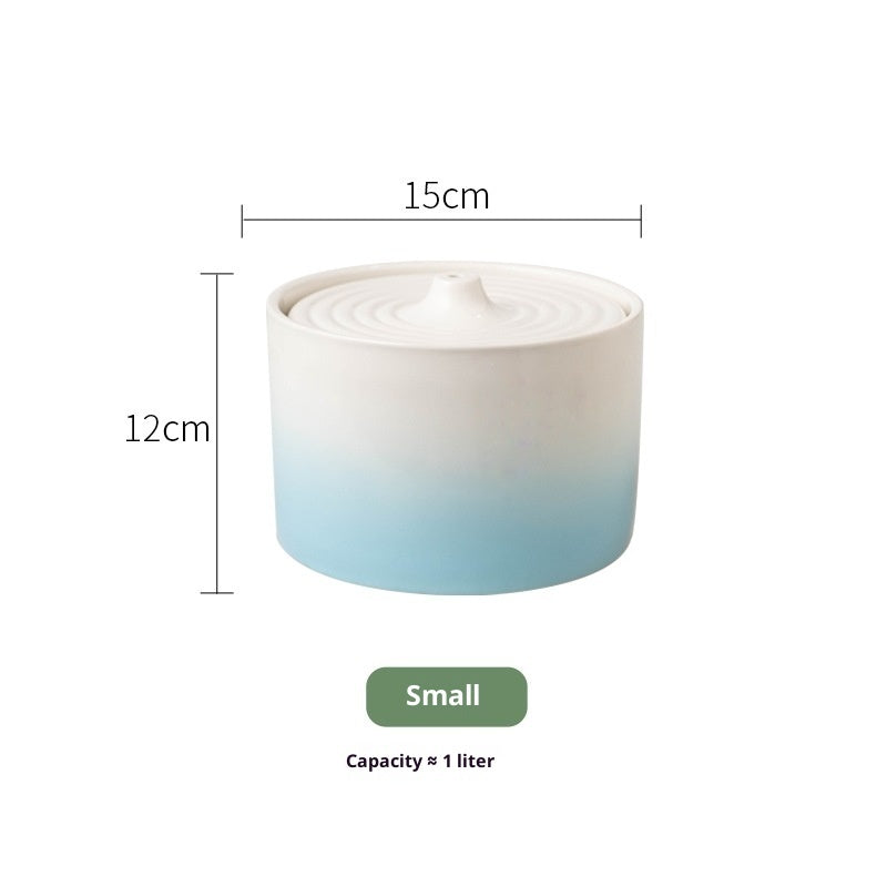 Cat Electric Ceramic Water Dispenser Drink Fountain