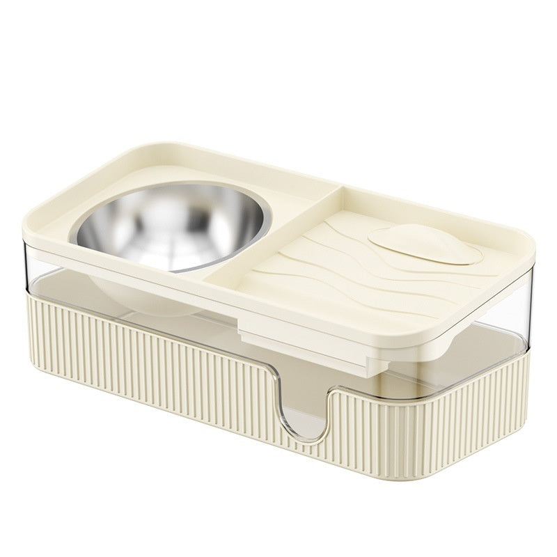 Automatic Filtration And Circulation Large-capacity Cat Feeding And Drinking Water Dispenser