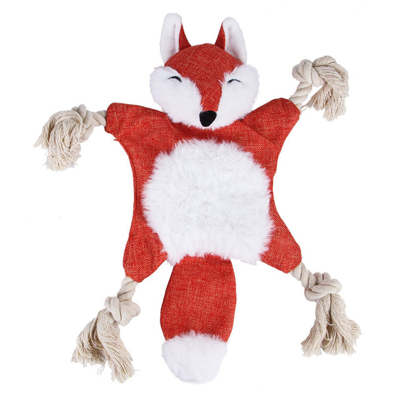 Dog Toys, Stuffed, Chewing, Plush, Squeaky Animal Pet Toys, Puppy, Fox, Squirrel, Dog, Cat, Chewing, Squeaky Toys, Pet Supplies