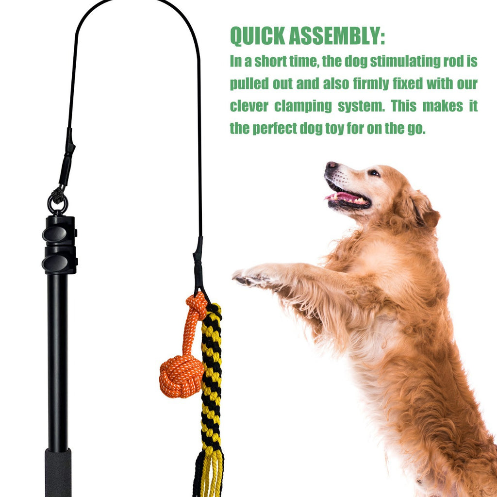 Telescopic Stick Dog Teasing Rod Toy Pet