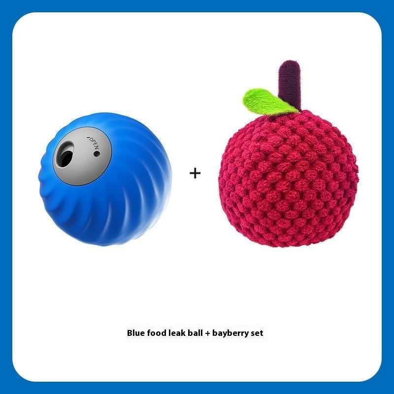 Pet Electric Food Dropping Ball Puzzle Self-Hi Relieving Stuffy Toys