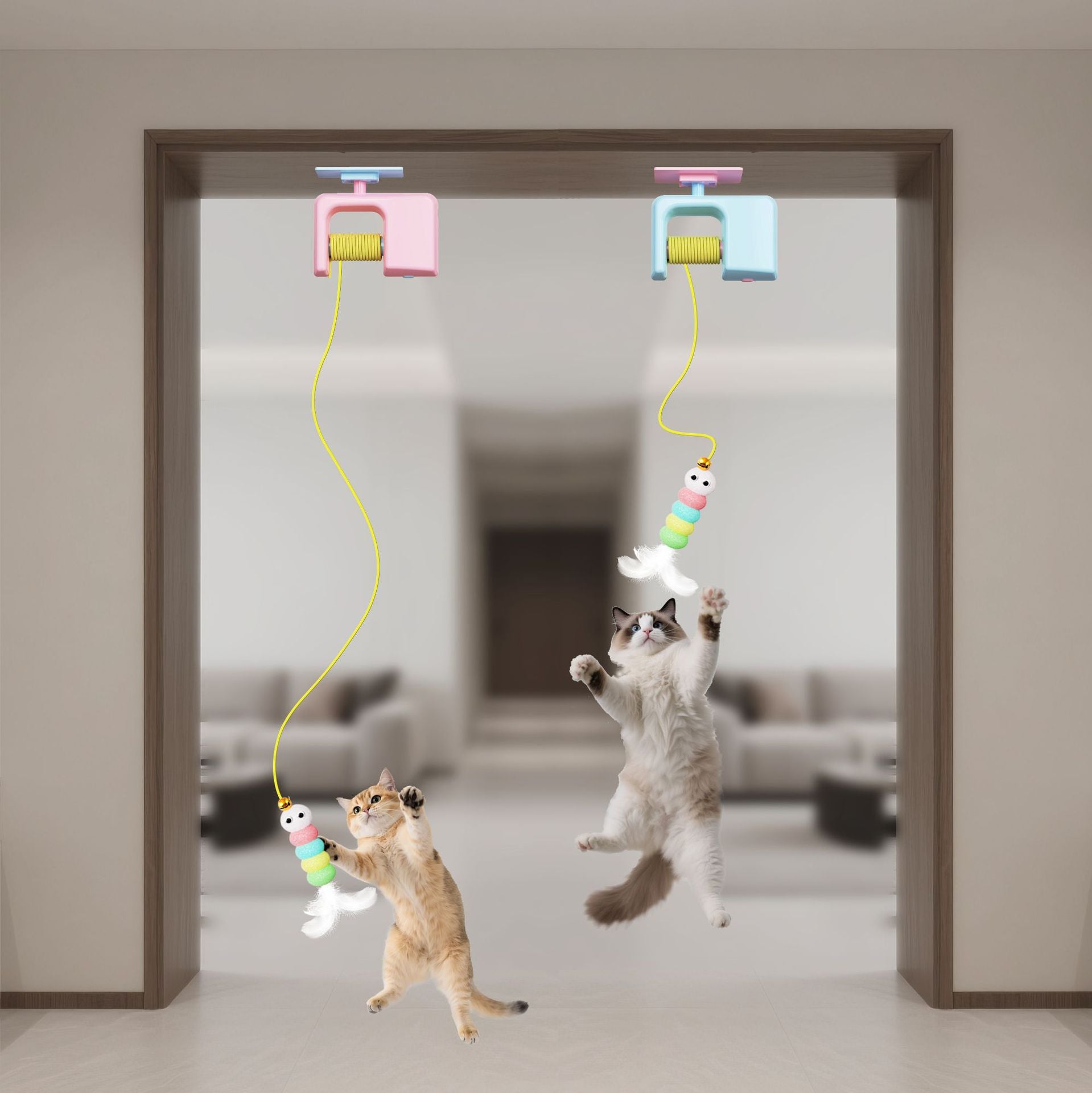 Electric Pet Cat Toy Hanging Door Yo-yo Self-Hi Relieving Boredom