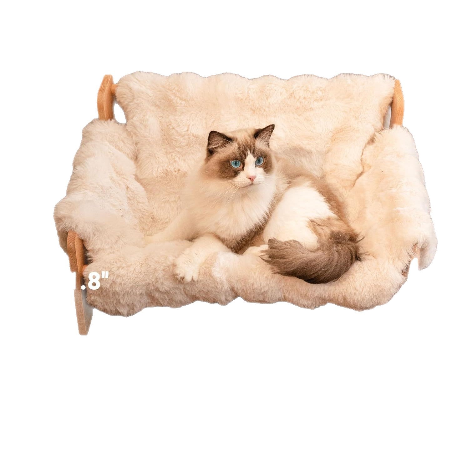 Wooden Cat Sofa Four-season Use Removable And Washable Cat Bed