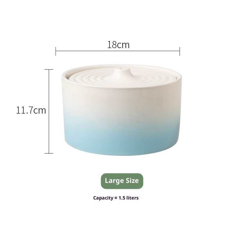 Cat Electric Ceramic Water Dispenser Drink Fountain